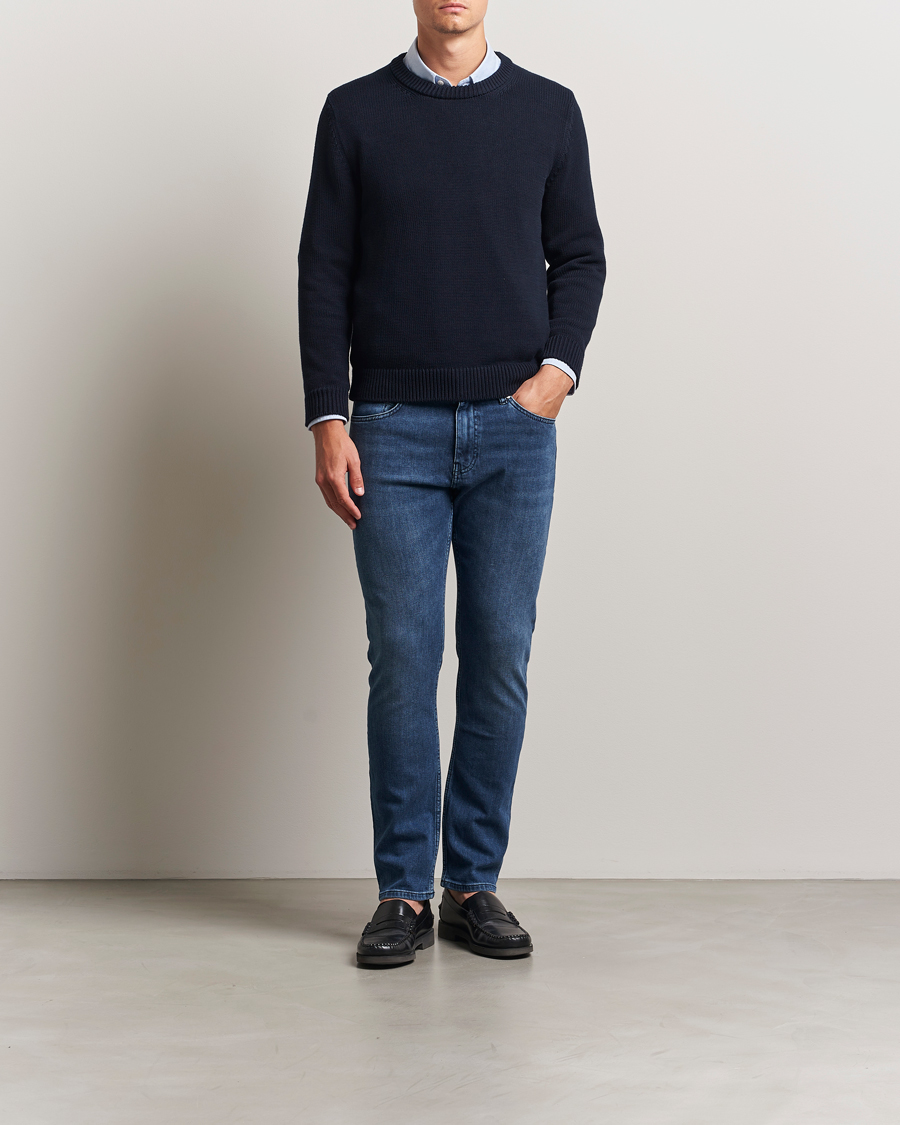 Herr | Byxor | BOSS BLACK | Delaware Jeans Navy