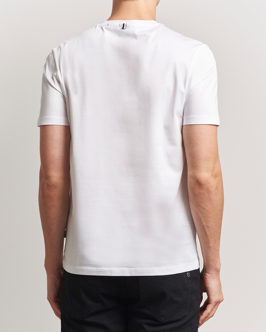 Herr | T-Shirts | BOSS BLACK | Tessler Mercerized Crew Neck T-Shirt White