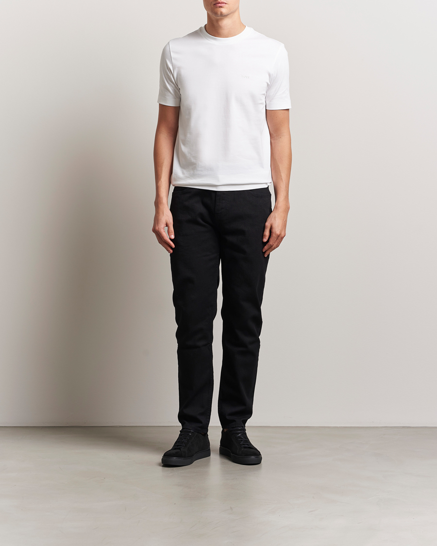 Herr | T-Shirts | BOSS BLACK | Thompson Crew Neck T-Shirt White