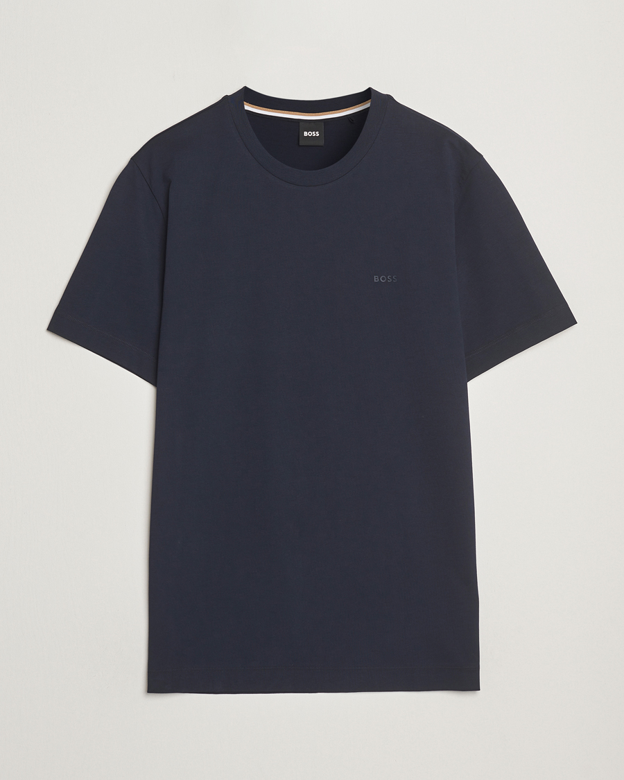 Herr | T-Shirts | BOSS BLACK | Thompson Crew Neck T-Shirt Dark Blue