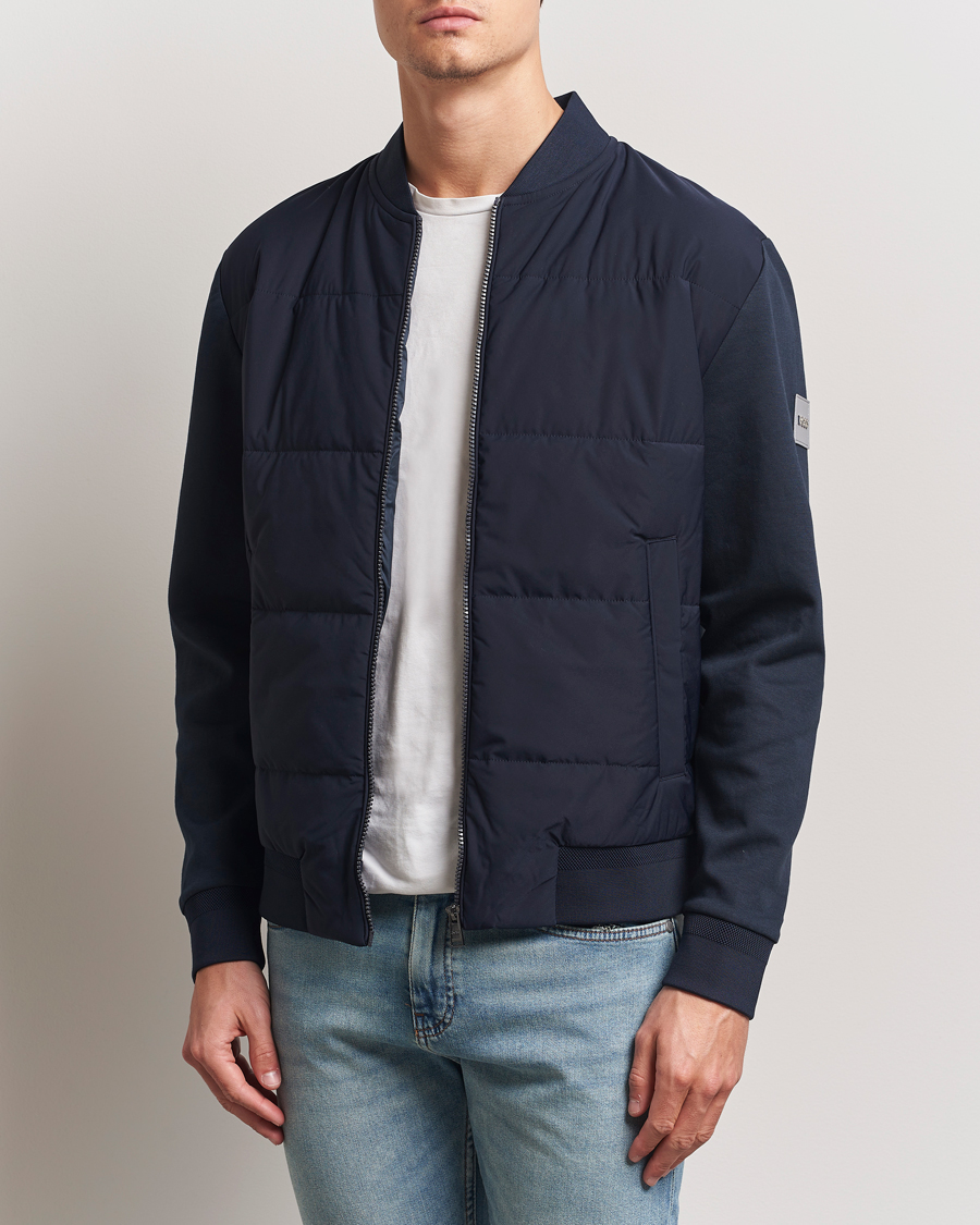 Herr | Jackor | BOSS BLACK | Skiles Hybrid Jacket Dark Blue
