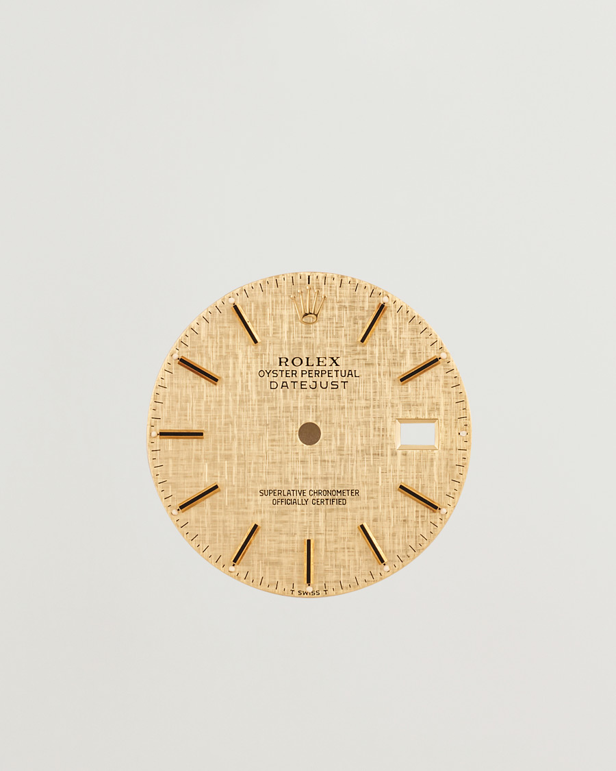 Herr | Pre-owned Tillbehör | Rolex Pre-Owned | Rolex Datejust 5 ref Linen Dial