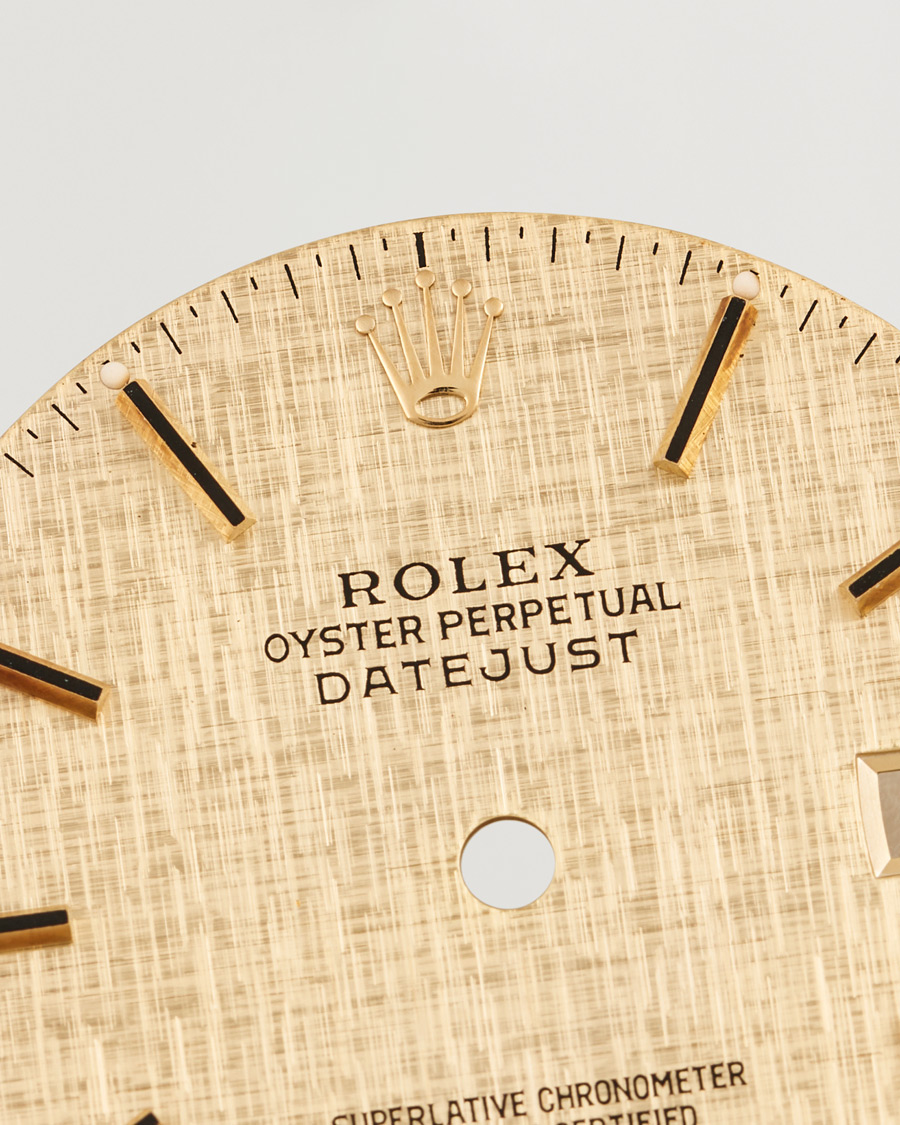 Herr | Pre-owned Tillbehör | Rolex Pre-Owned | Rolex Datejust 5 ref Linen Dial