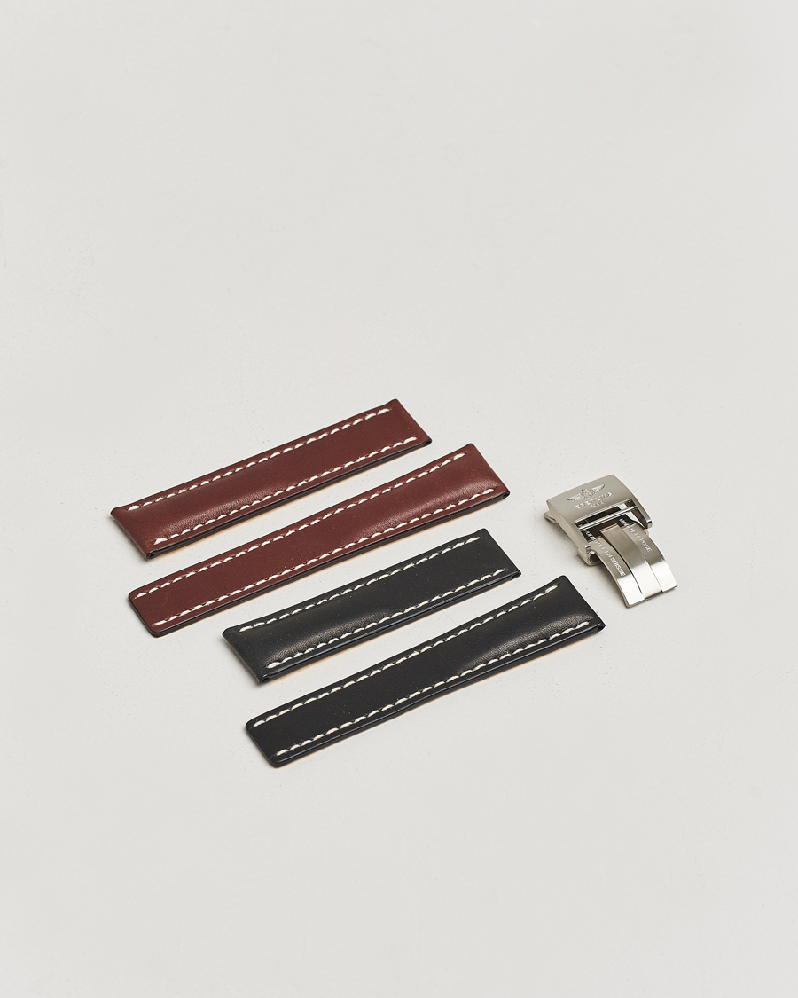 Herr | Pre-owned Tillbehör | Breitling Pre-Owned | Breitling Deployment Clasp - 2 Leather 22mm