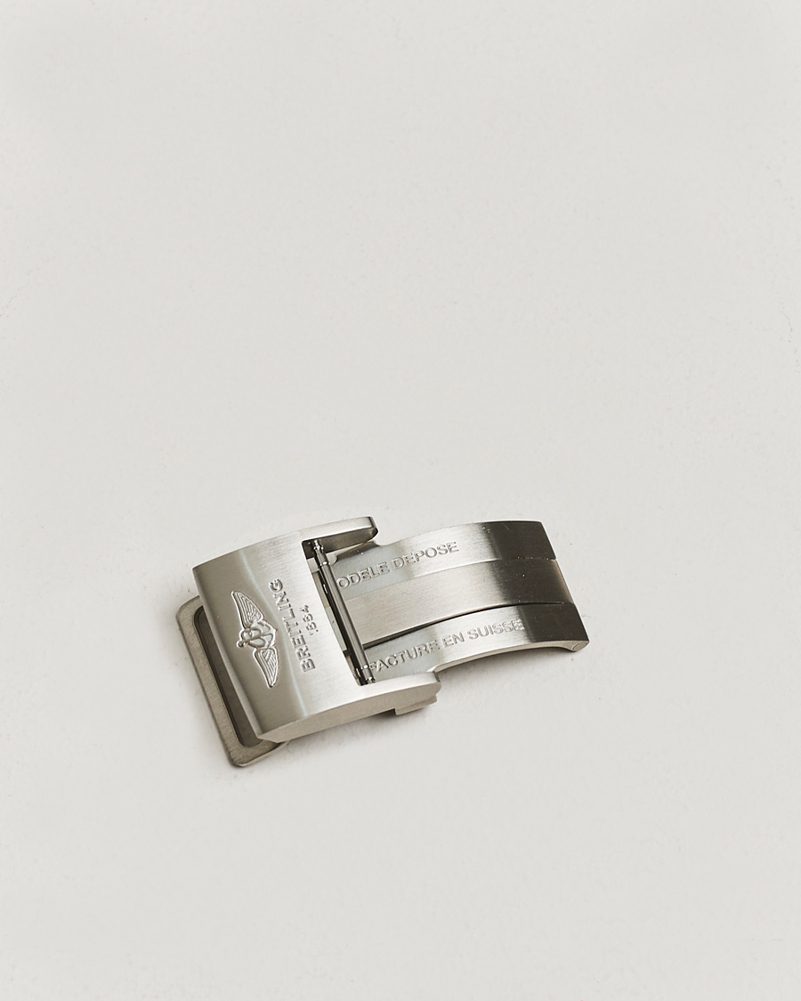 Herr | Pre-owned Tillbehör | Breitling Pre-Owned | Breitling Deployment Clasp - 2 Leather 22mm