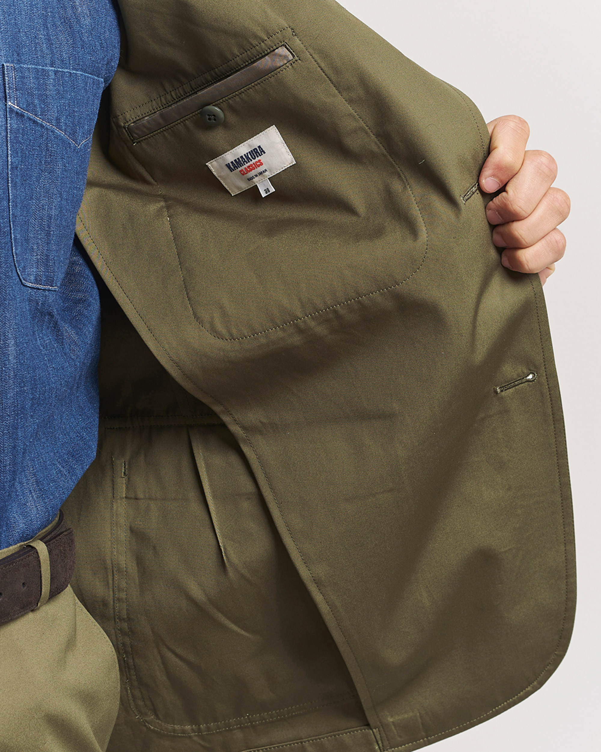Herr | Kavajer | Kamakura Shirts | Cotton Ivy Jacket Olive