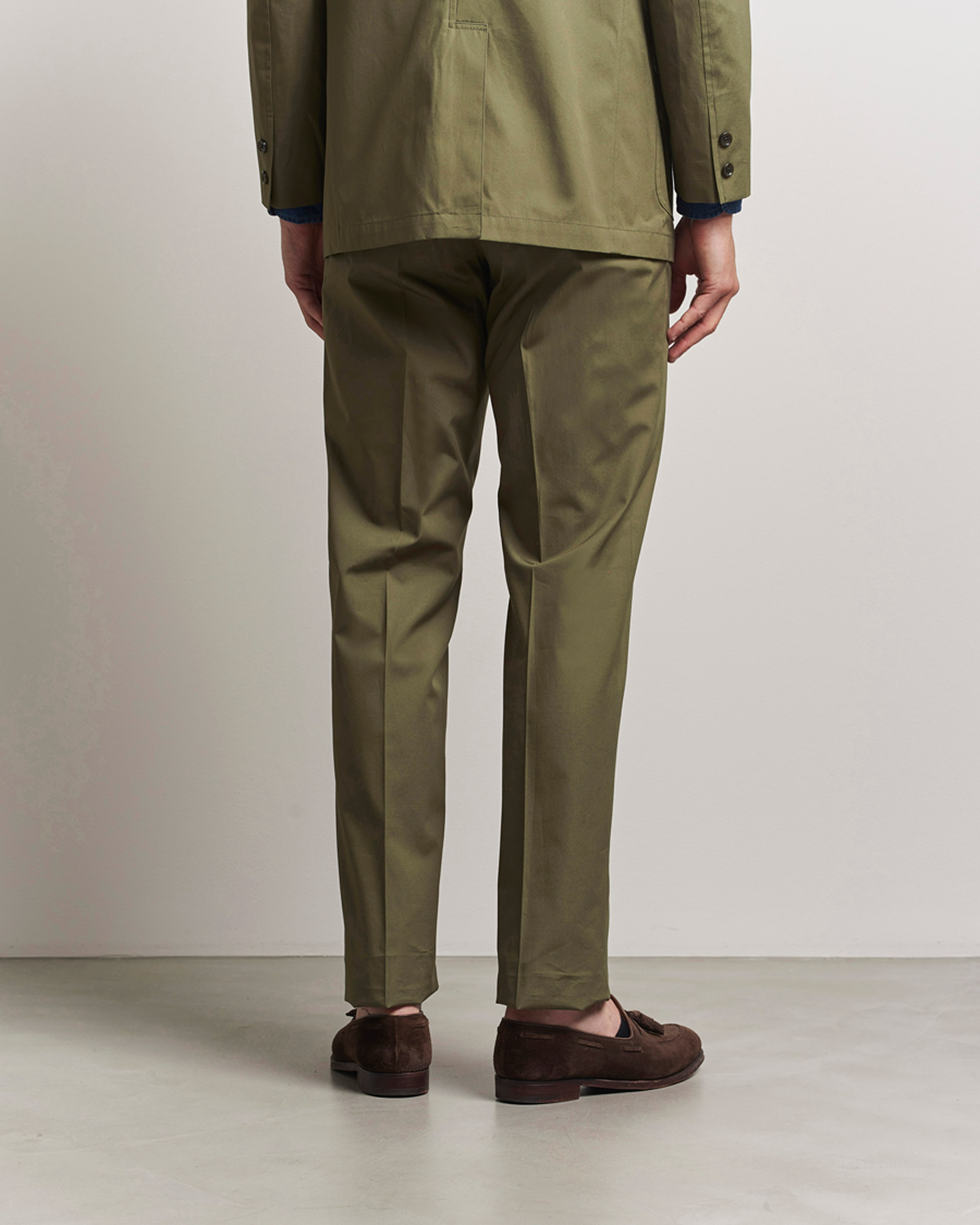 Herr | Byxor | Kamakura Shirts | Cotton Ivy Trousers Olive