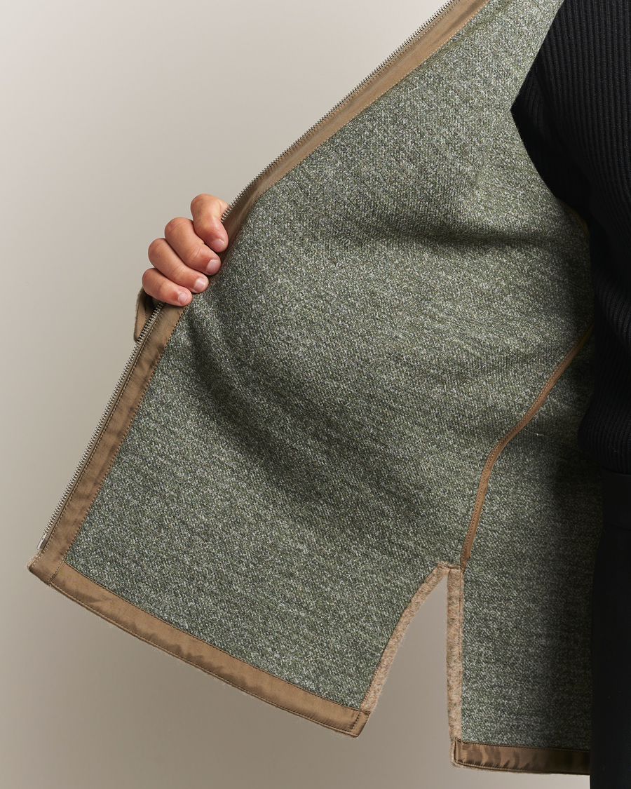 Herr | Jackor | Jil Sander | Felted Wool Shirt Jacket Beige