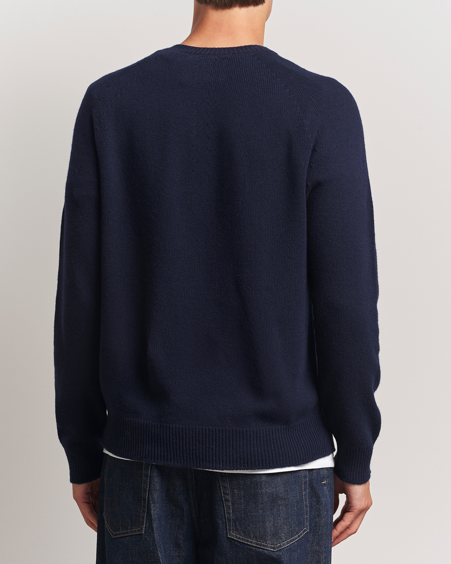 Herr | Tröjor | Jil Sander | Wool/Cashmere Round Neck Sweater Navy