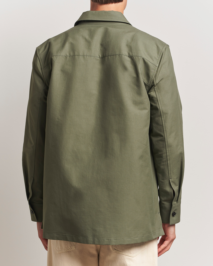Herr | Skjortor | Jil Sander | Compact Cotton Overshirt Olive