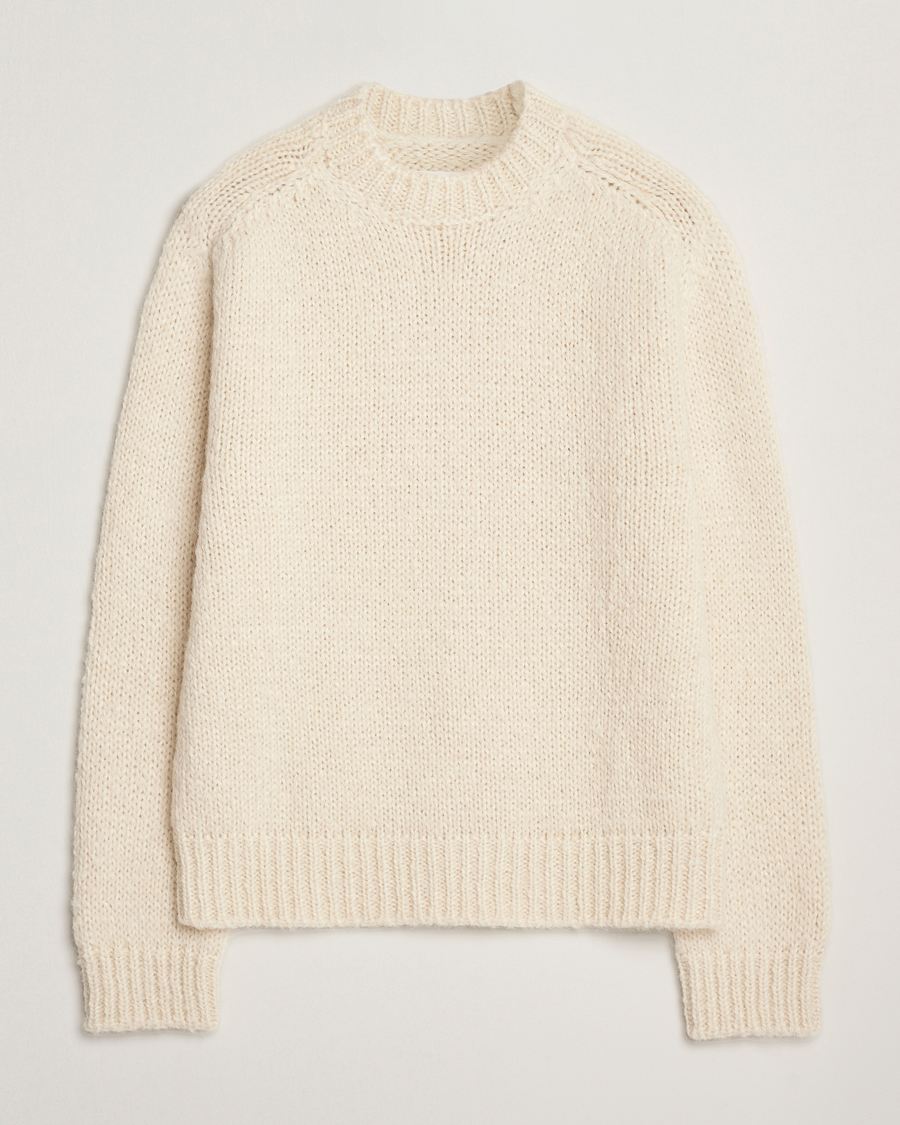 Herr | Tröjor | Jil Sander | Mohair Sweater Chalk