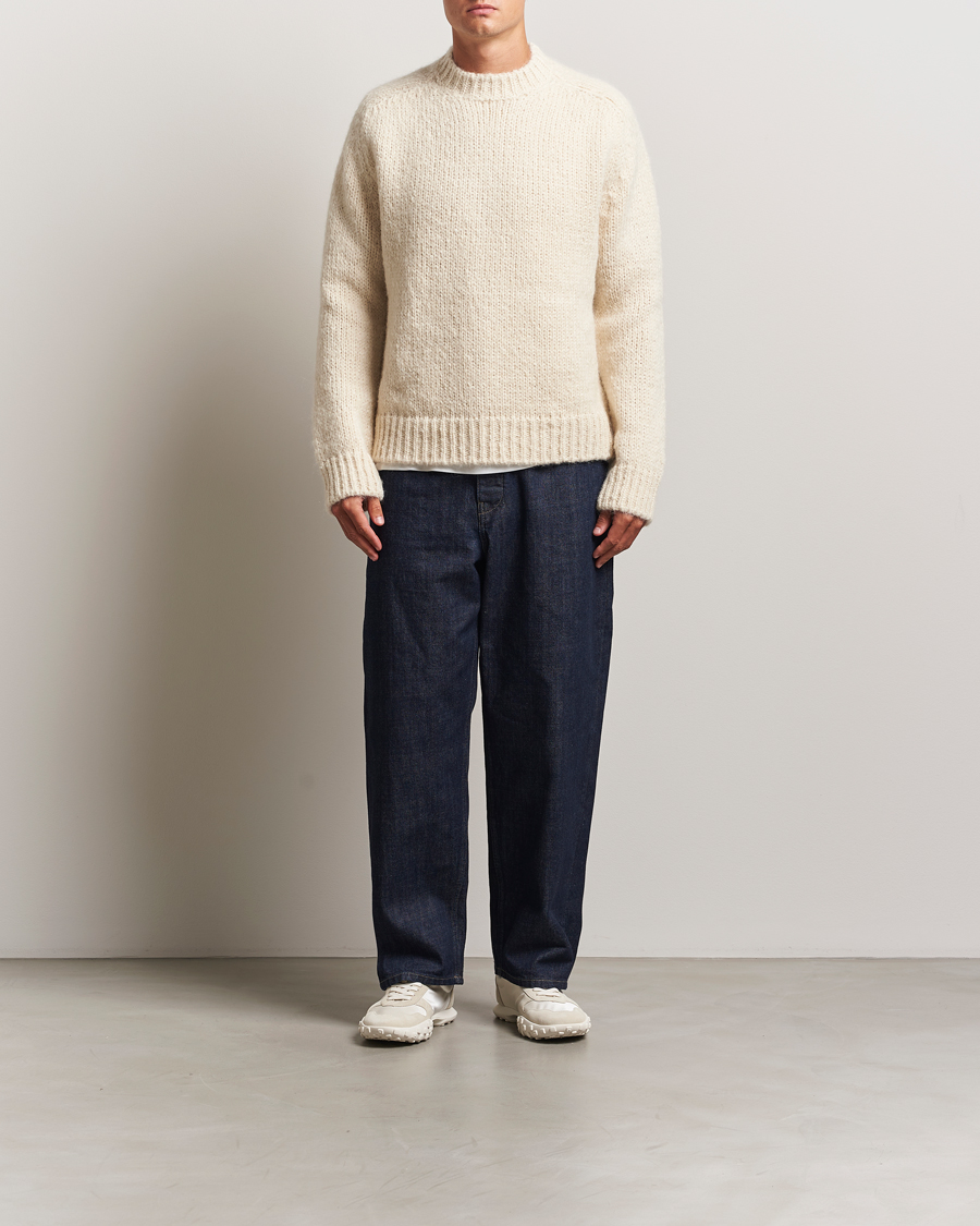 Herr | Tröjor | Jil Sander | Mohair Sweater Chalk
