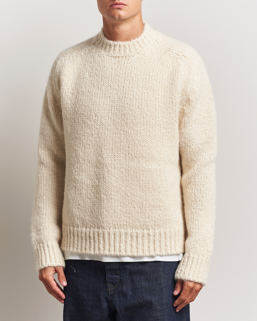 Herr | Tröjor | Jil Sander | Mohair Sweater Chalk