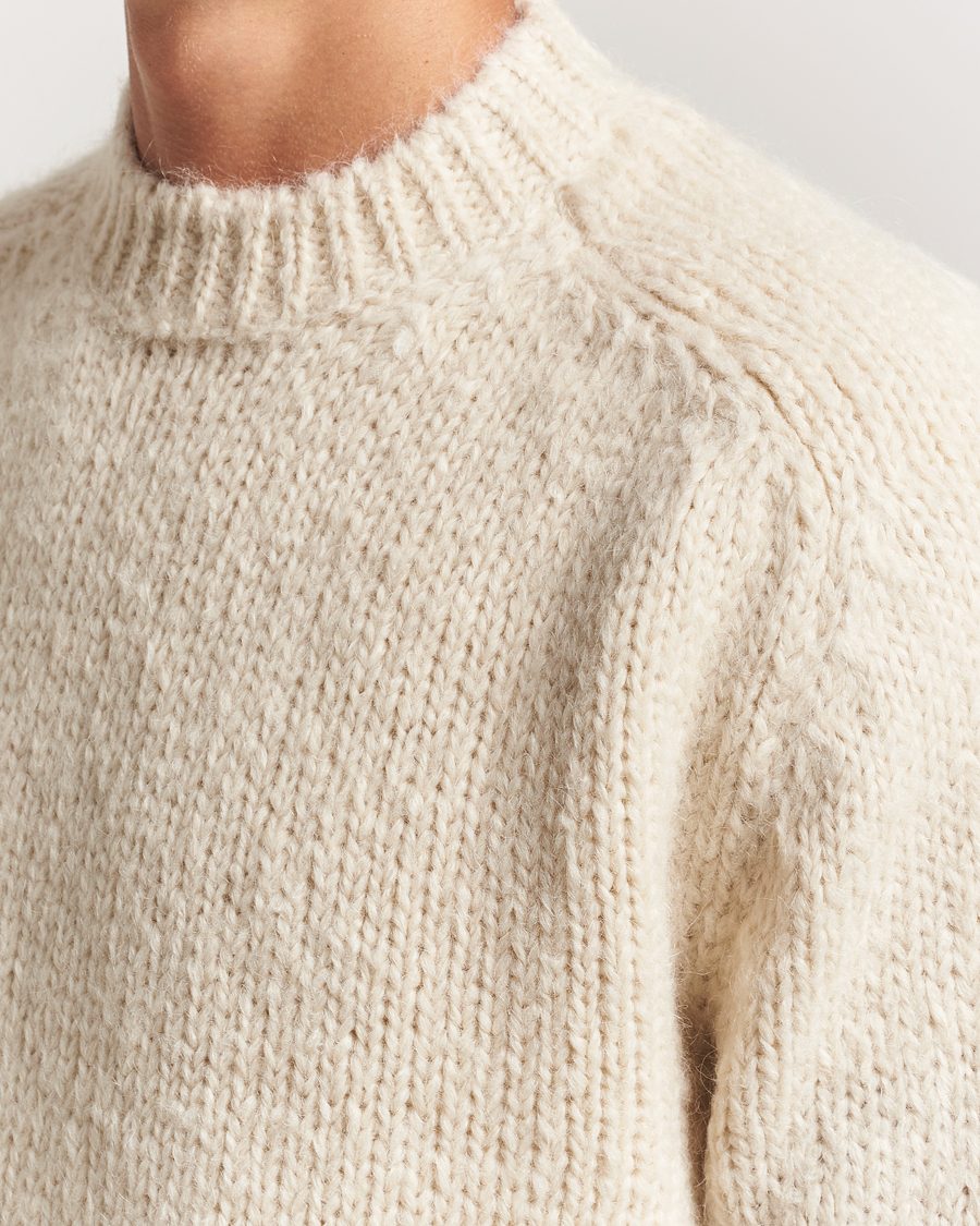 Herr | Tröjor | Jil Sander | Mohair Sweater Chalk