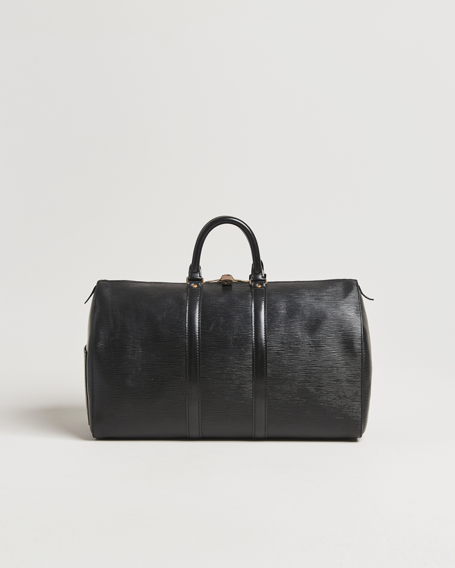 Herr | Pre-Owned & Vintage Bags | Louis Vuitton Pre-Owned | Keepall 45 Epi Leather Black