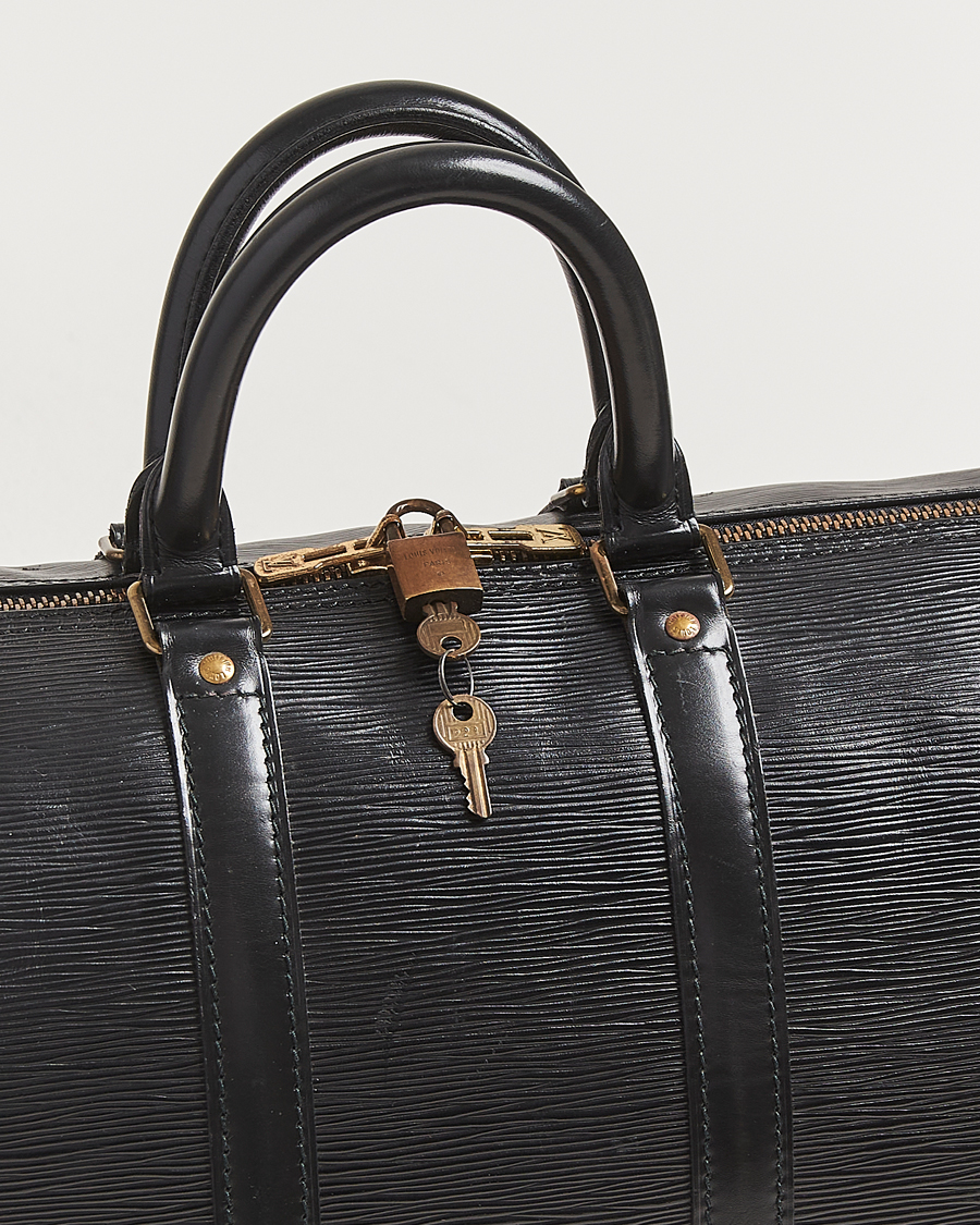 Herr | Pre-Owned & Vintage Bags | Louis Vuitton Pre-Owned | Keepall 45 Epi Leather Black