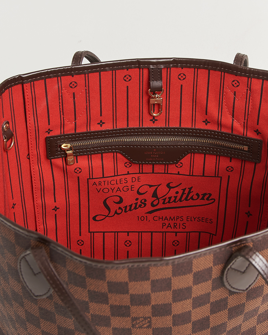 Herr | Pre-Owned & Vintage Bags | Louis Vuitton Pre-Owned | Neverfull MM Damier Ebene