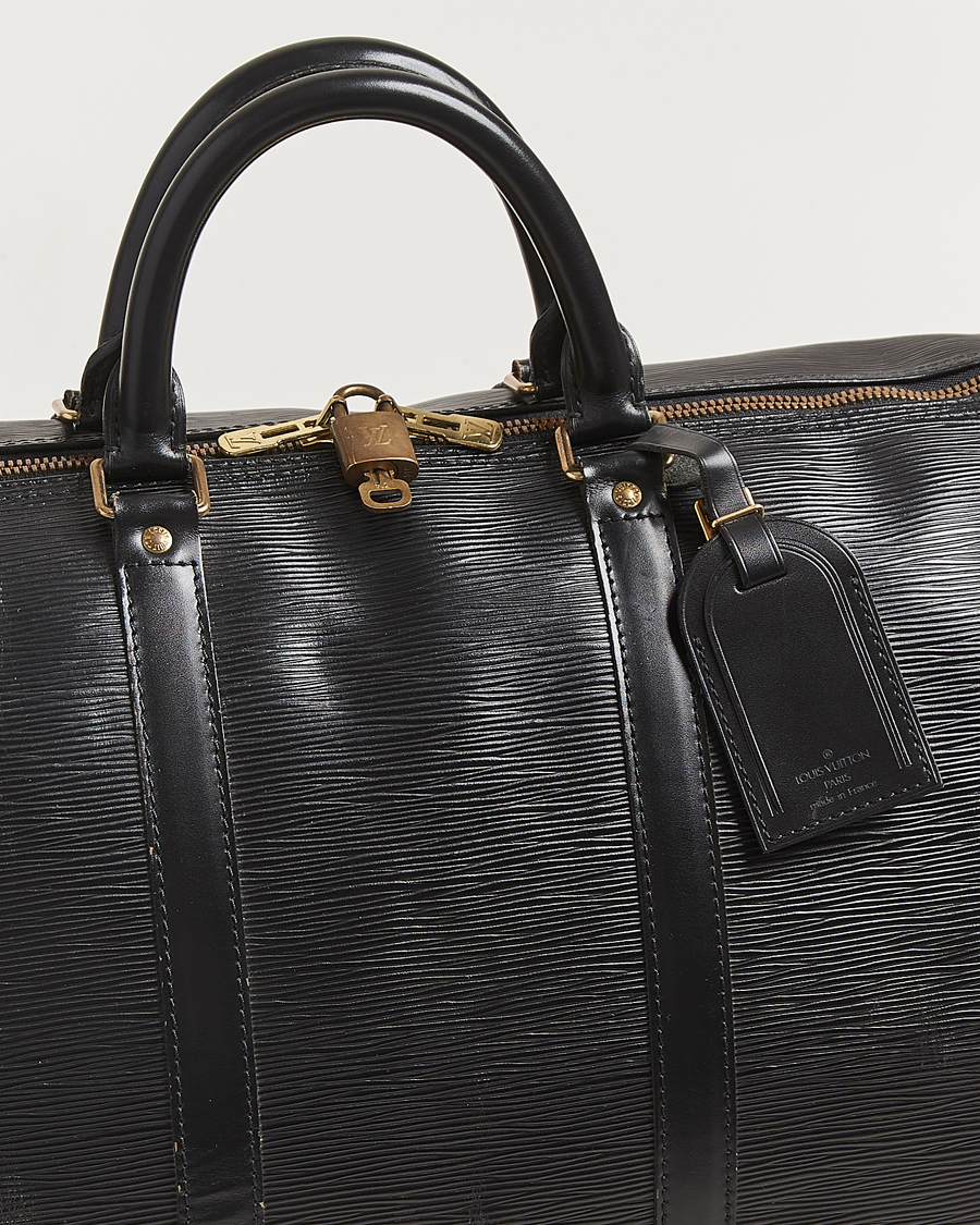Herr | Pre-Owned & Vintage Bags | Louis Vuitton Pre-Owned | Keepall 55 Epi Leather Black
