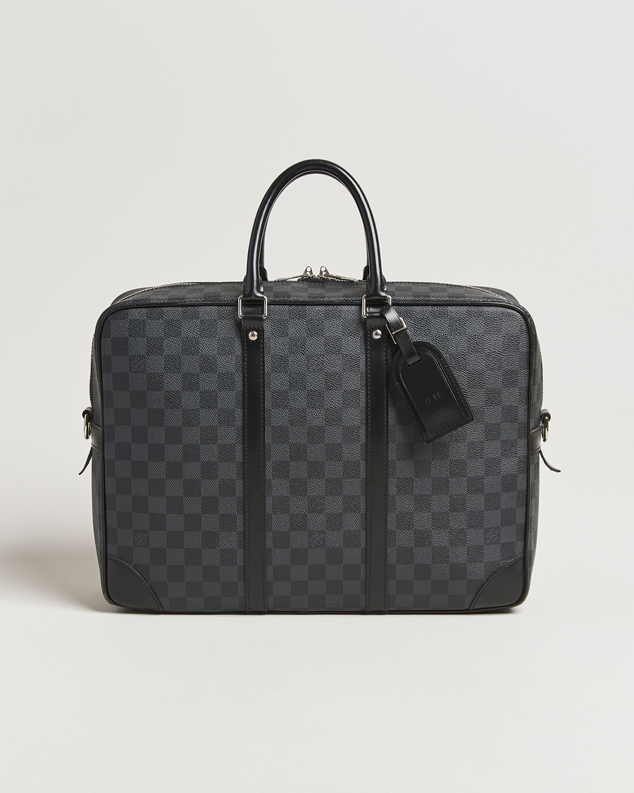 Herr | Pre-Owned & Vintage Bags | Louis Vuitton Pre-Owned | Porte-Documents Voyage Briefcase Damier Graphite