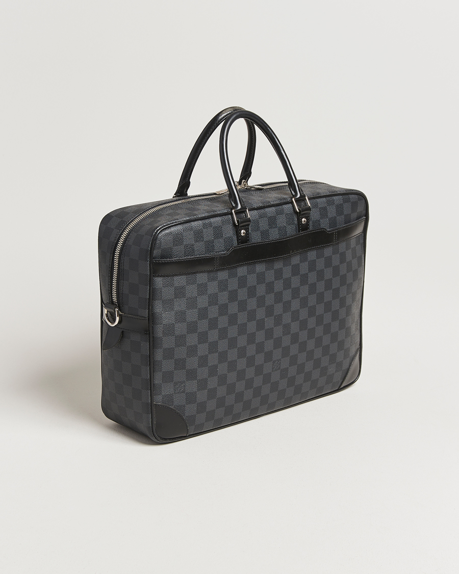 Herr | Pre-Owned & Vintage Bags | Louis Vuitton Pre-Owned | Porte-Documents Voyage Briefcase Damier Graphite