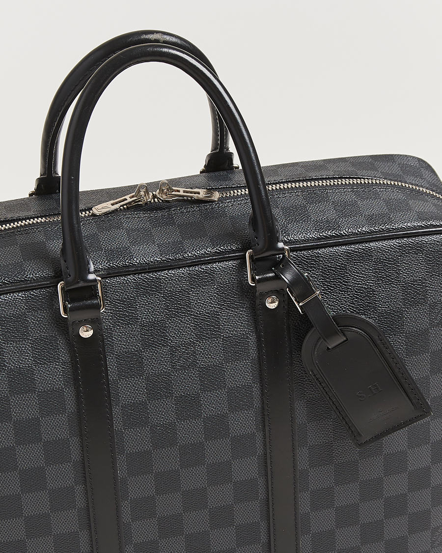 Herr | Pre-Owned & Vintage Bags | Louis Vuitton Pre-Owned | Porte-Documents Voyage Briefcase Damier Graphite