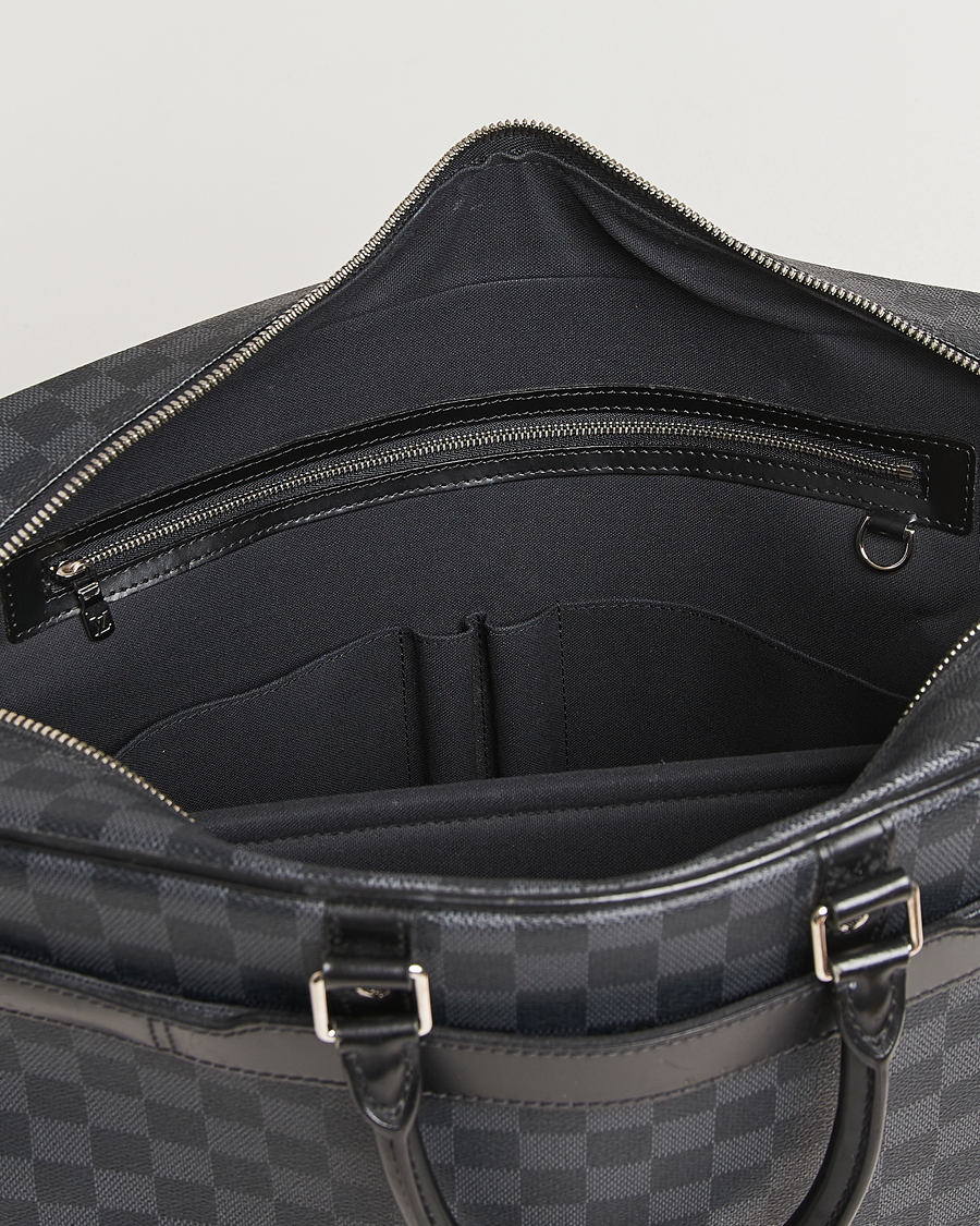Herr | Pre-Owned & Vintage Bags | Louis Vuitton Pre-Owned | Porte-Documents Voyage Briefcase Damier Graphite