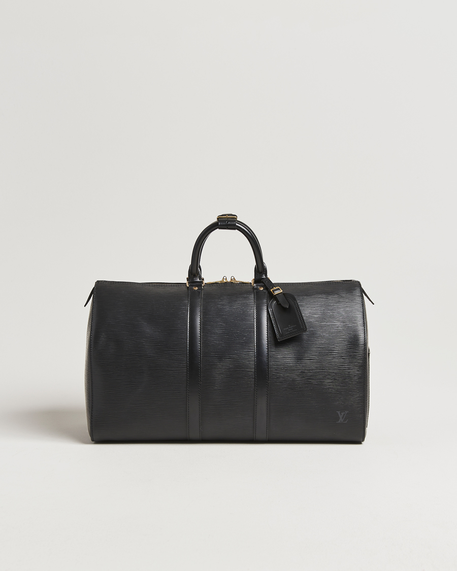 Herr | Pre-Owned & Vintage Bags | Louis Vuitton Pre-Owned | Keepall 45 Epi Leather Black