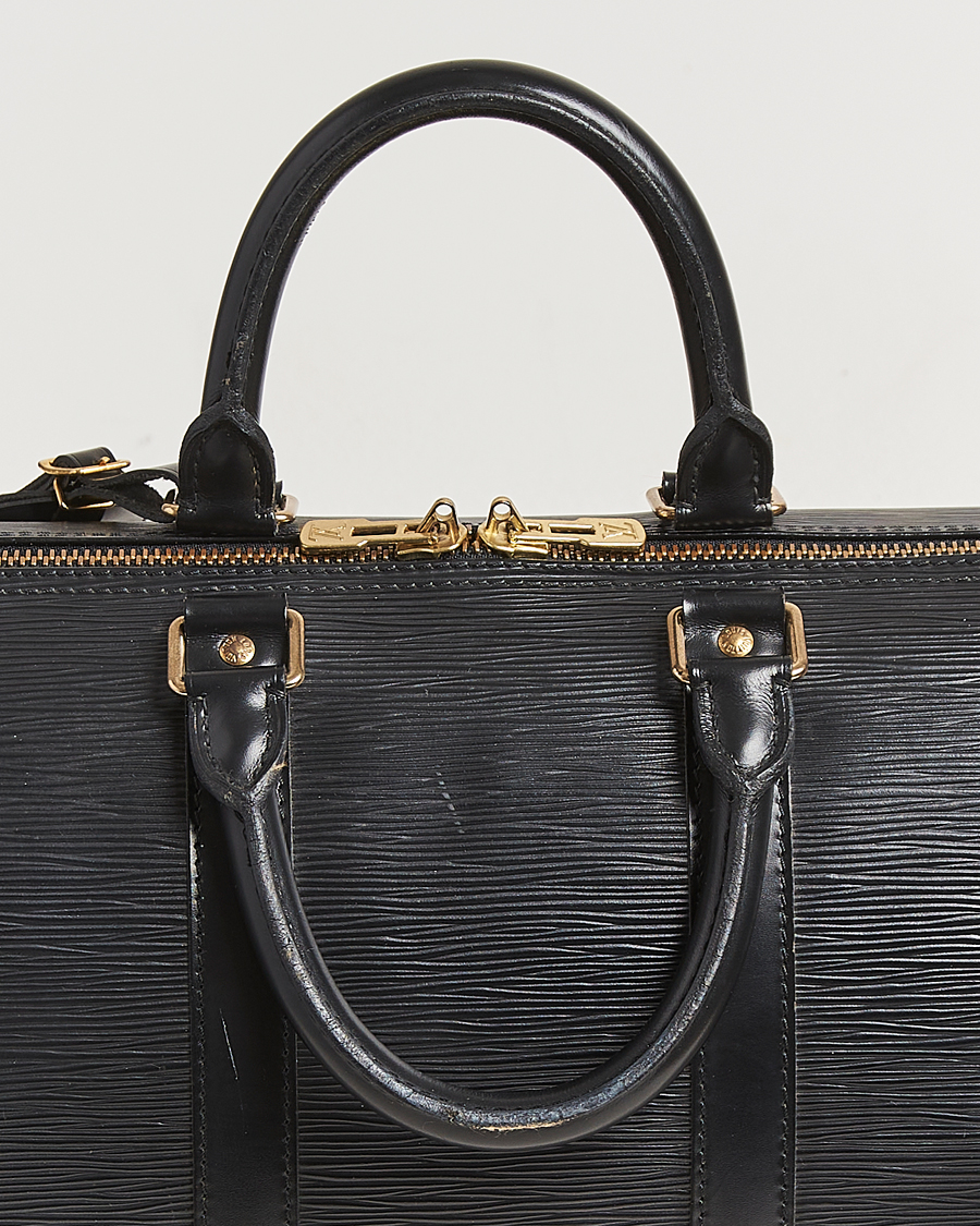 Herr | Pre-Owned & Vintage Bags | Louis Vuitton Pre-Owned | Keepall 45 Epi Leather Black