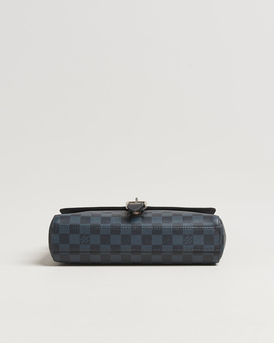 Herr | Pre-Owned & Vintage Bags | Louis Vuitton Pre-Owned | Newport Messenger PM Damier Cobalt