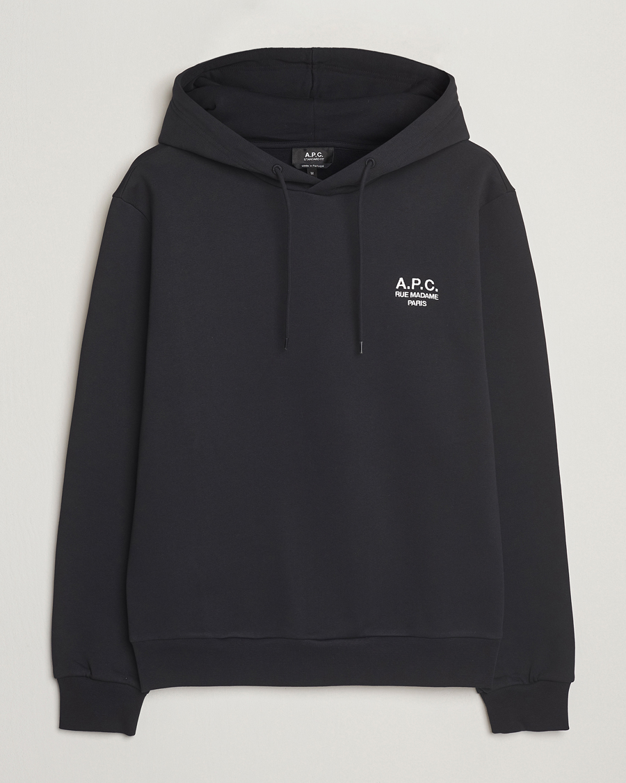 Herr | Tröjor | A.P.C. | Rue Madame Hoodie Black/White