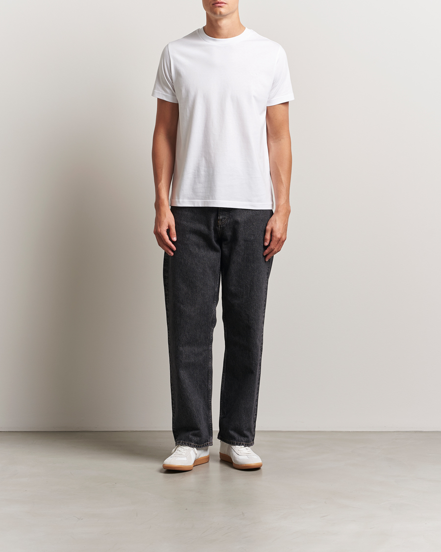 Herr | T-Shirts | A.P.C. | Embroidered APC T-Shirt White