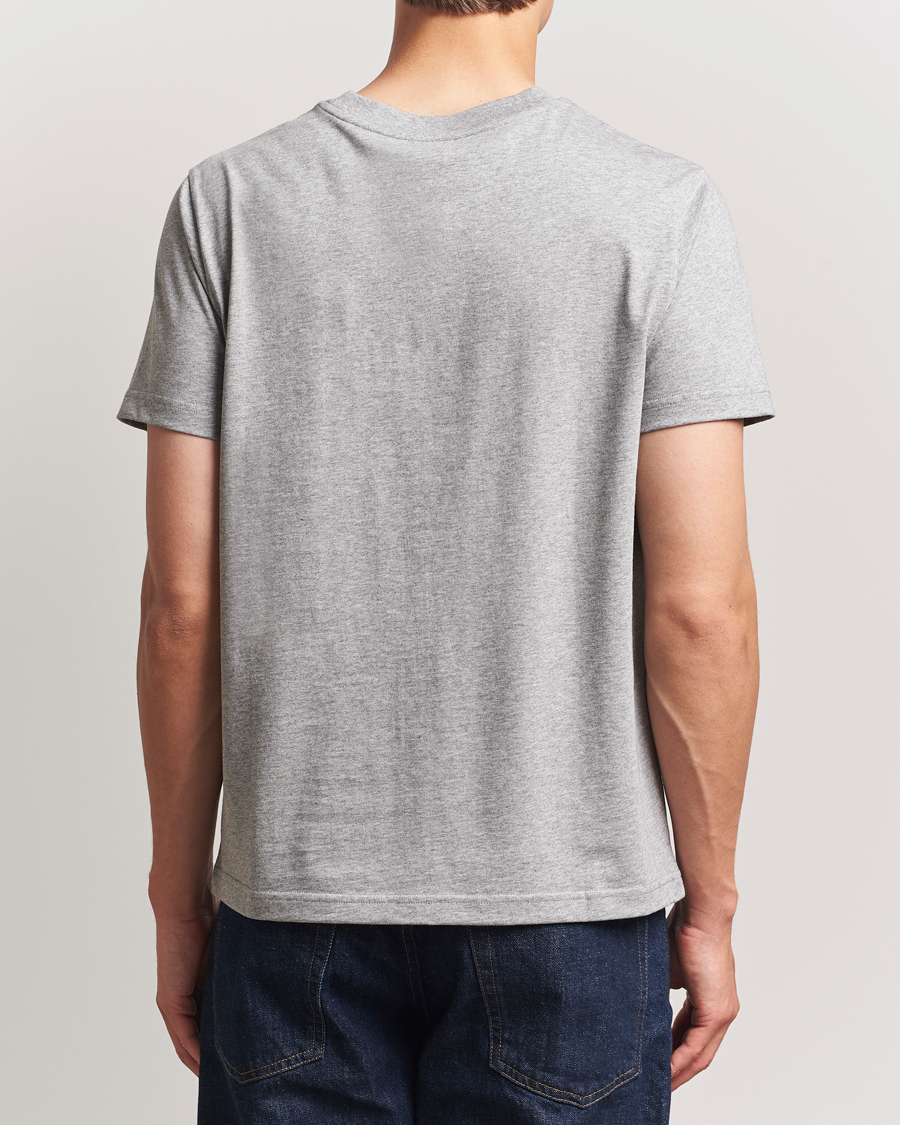 Herr | T-Shirts | A.P.C. | Embroidered APC T-Shirt Heather Grey