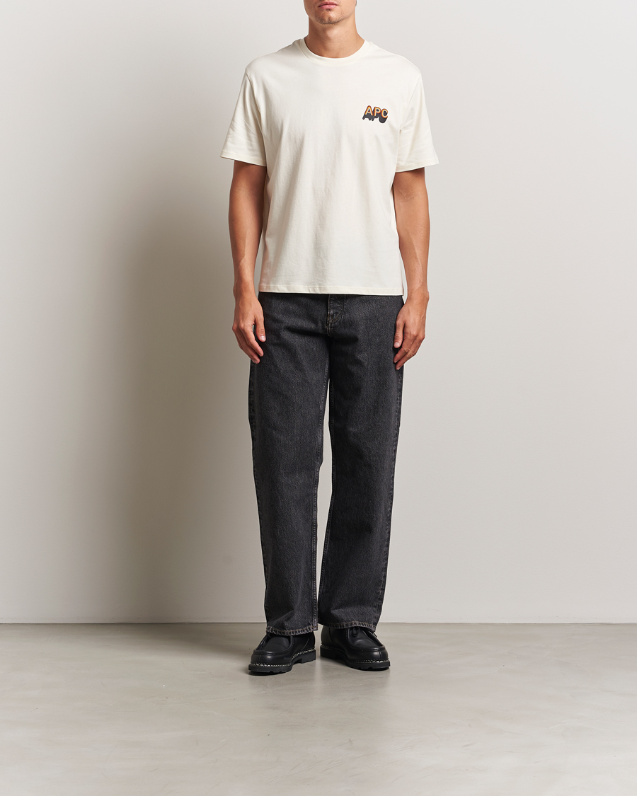 Herr | T-Shirts | A.P.C. | 70's Logo T-Shirt Ecru