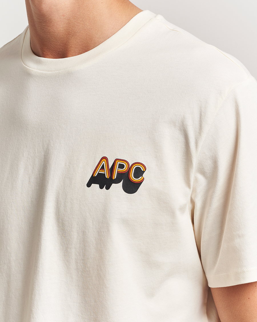 Herr | T-Shirts | A.P.C. | 70's Logo T-Shirt Ecru