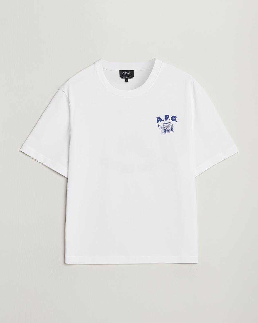 Herr | T-Shirts | A.P.C. | Disco T-Shirt White