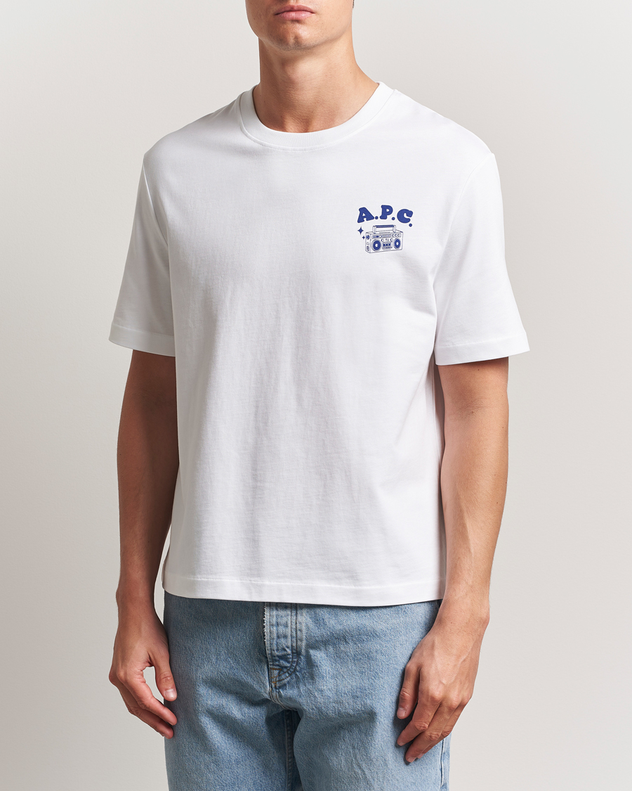 Herr | T-Shirts | A.P.C. | Disco T-Shirt White
