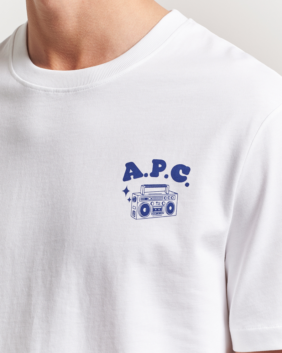 Herr | T-Shirts | A.P.C. | Disco T-Shirt White