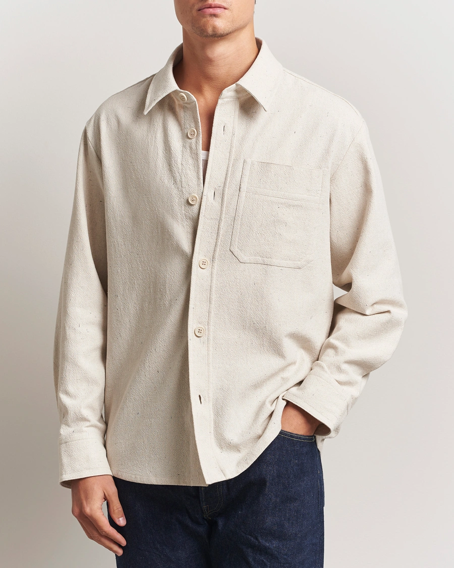 Herr | Skjortor | A.P.C. | Basile Overshirt Ecru