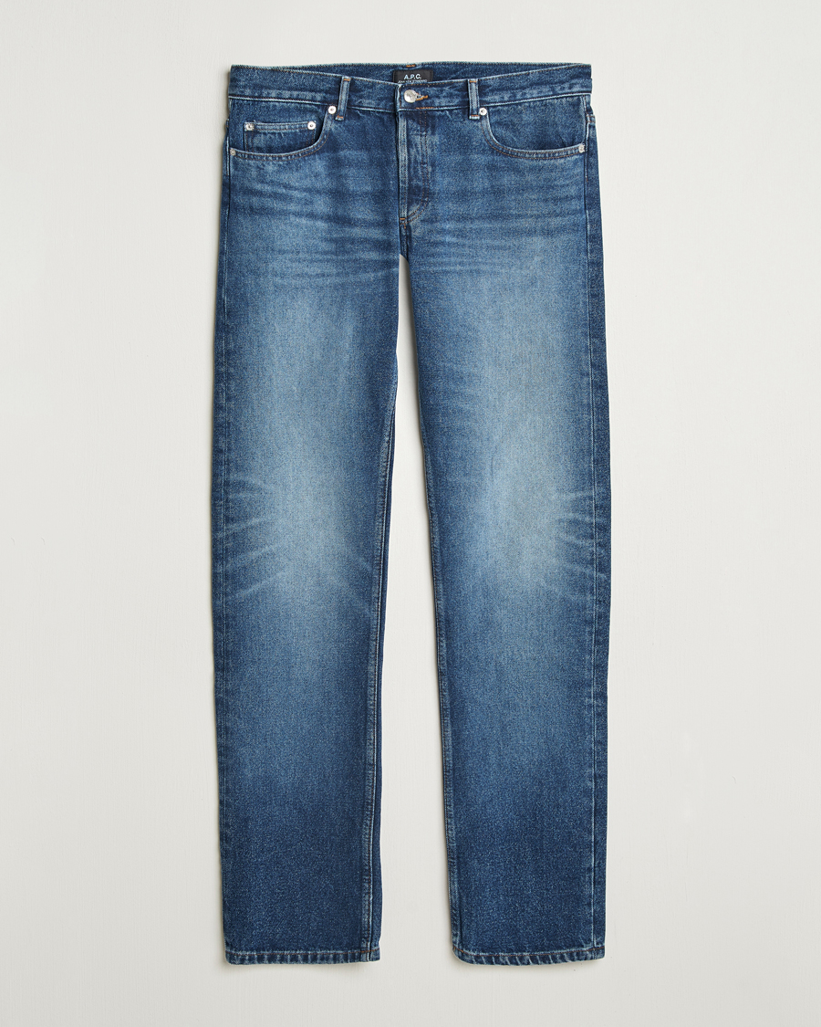 Herr | Byxor | A.P.C. | New Standard Jeans Washed Indigo