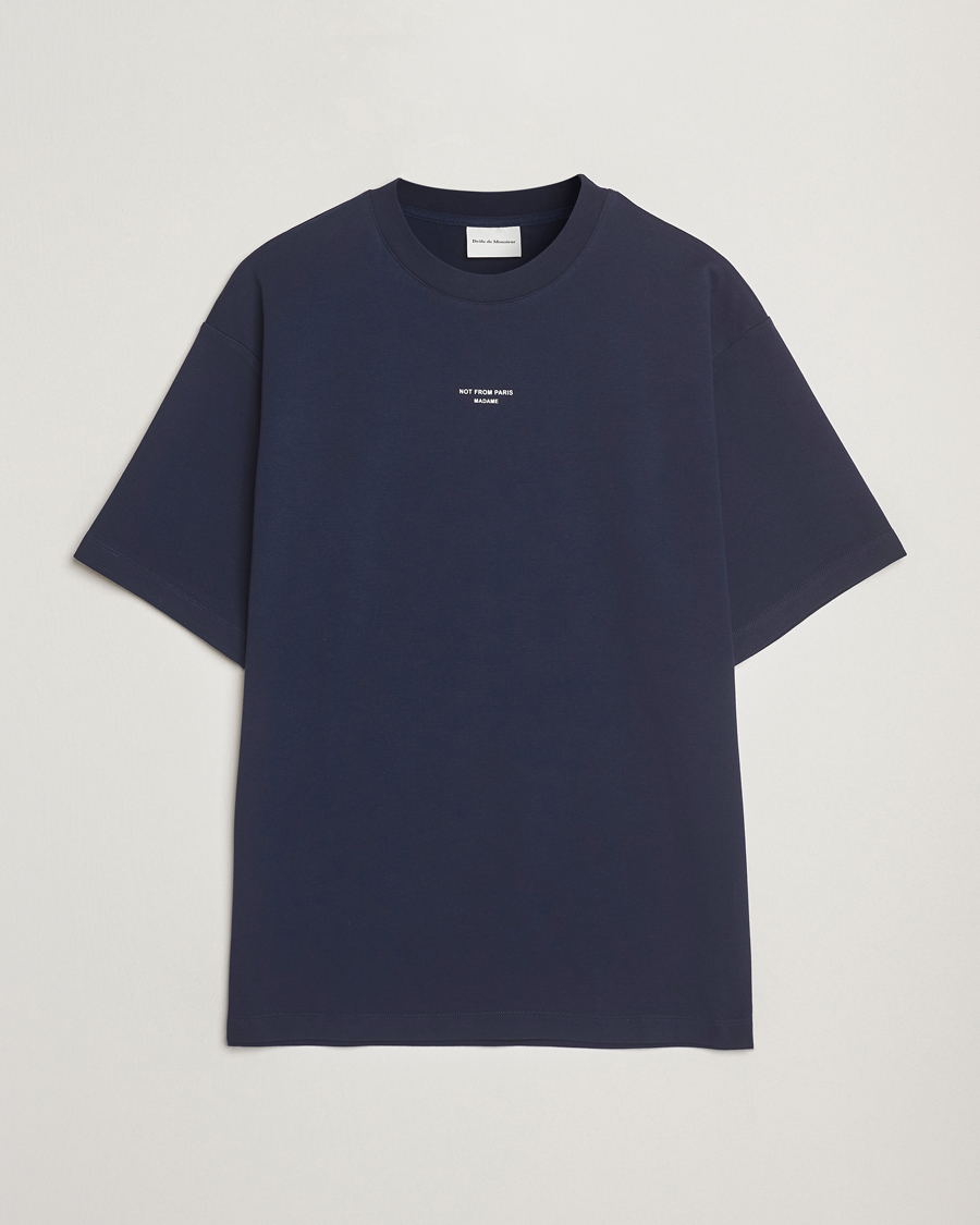 Herr | T-Shirts | Drôle de Monsieur | Classic Slogan T-Shirt Navy
