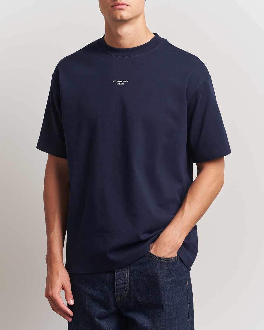Herr | T-Shirts | Drôle de Monsieur | Classic Slogan T-Shirt Navy