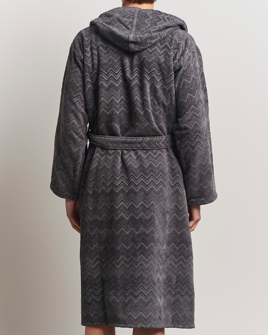 Herr | Missoni Home Chalk Bathrobe Anthracite Grey | Missoni Home | Chalk Bathrobe Anthracite Grey