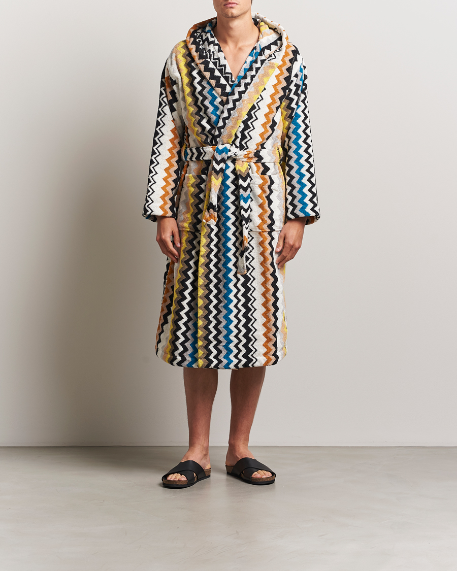 Herr | Pyjamas & Morgonrockar | Missoni Home | Best Bathrobe Black Multi