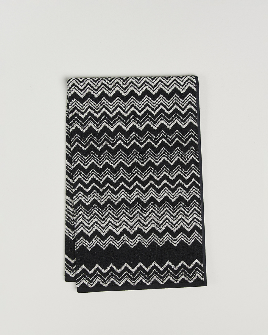 Herr | Textilier | Missoni Home | Keith Bath Towel 70x115cm Black/White
