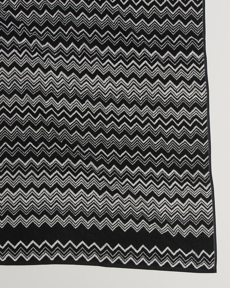 Herr | Textilier | Missoni Home | Keith Bath Towel 70x115cm Black/White