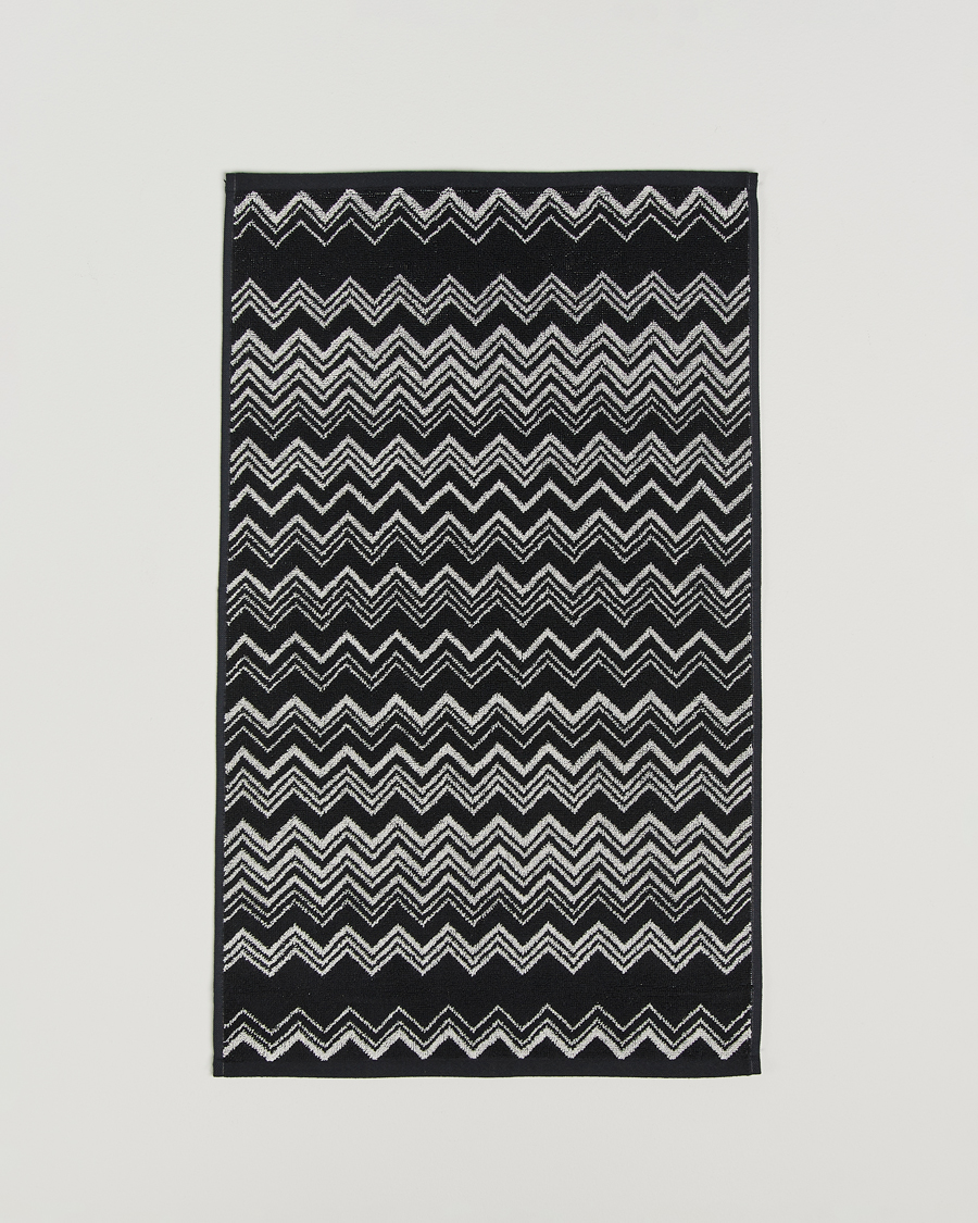 Herr | Textilier | Missoni Home | Keith Hand Towel 70x40cm Black/White