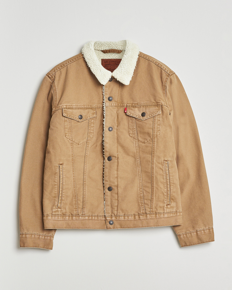 Herr | Jackor | Levi's | Type 3 Sherpa Trucker Ermine Brown