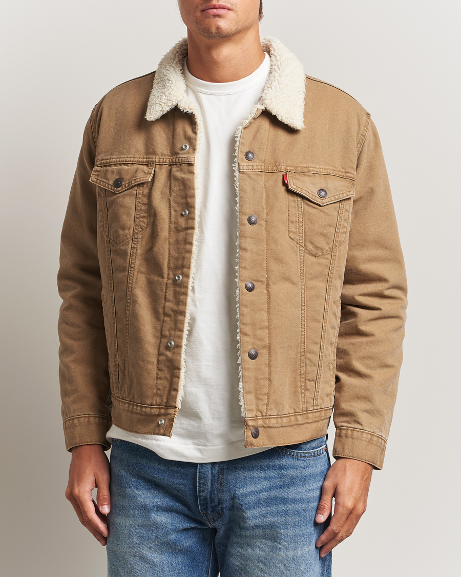 Herr | Jackor | Levi's | Type 3 Sherpa Trucker Ermine Brown