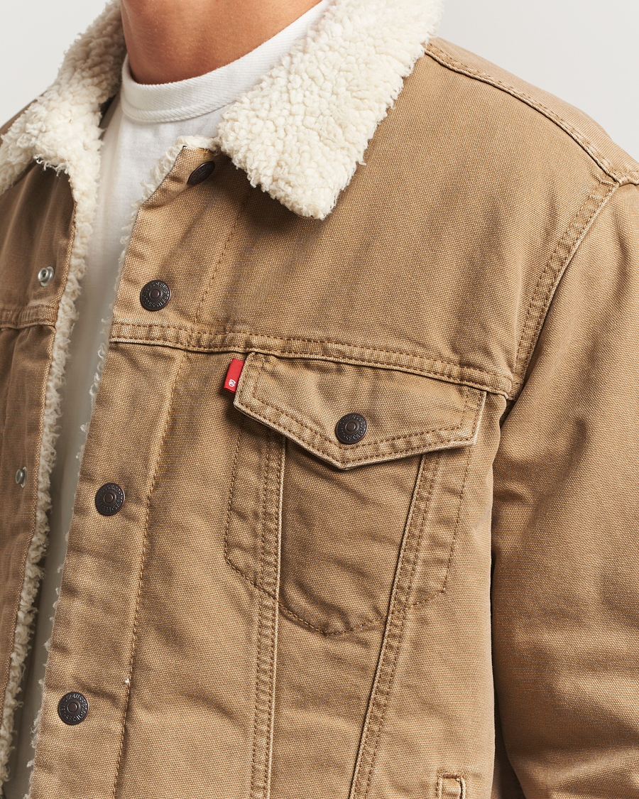 Herr | Jackor | Levi's | Type 3 Sherpa Trucker Ermine Brown