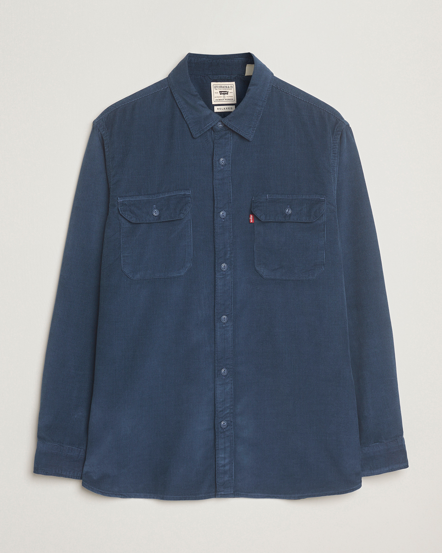 Herr | Skjortor | Levi's | Jackson Corduroy Worker Shirt Zodiac Blue